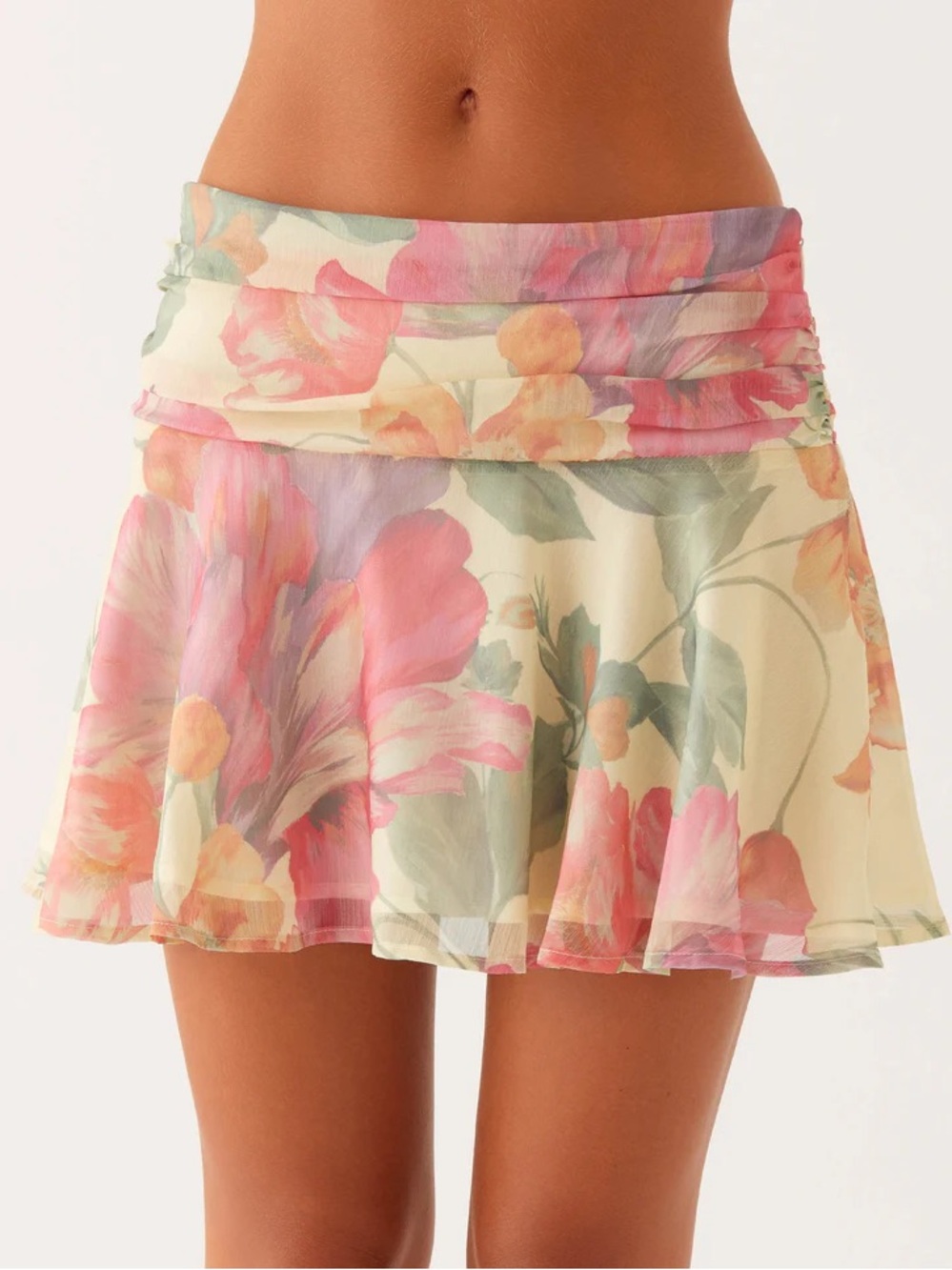 Peppermayo Yellow Floral Skirt